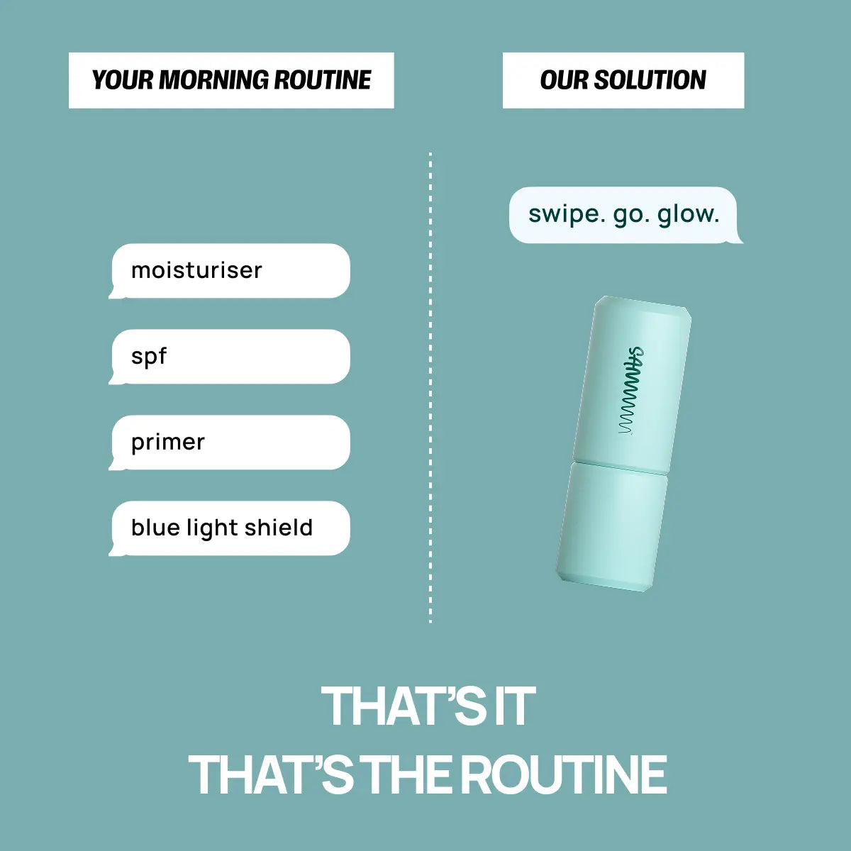 DEW IT ALL: 3-in-1 Moisturizer & Primer Stick with SPF 50 PA ++