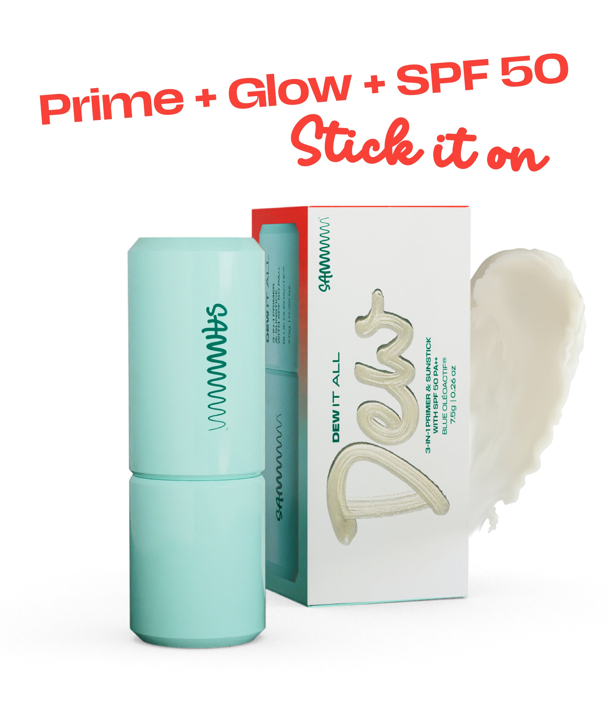 DEW IT ALL: 3-in-1 Primer & Sunstick with SPF 50 PA ++