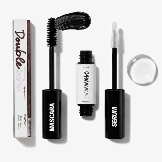 DOUBLE TAKE: Lash Boosting Care Serum + Volumizing Mascara