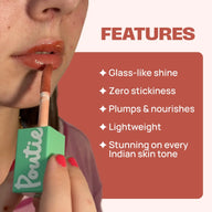 POUTIE Glass shine lip plumping gloss
