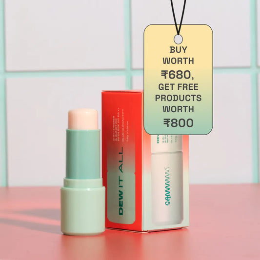 DEW IT ALL: 3-in-1 Primer & Sunstick with SPF 50 PA ++
