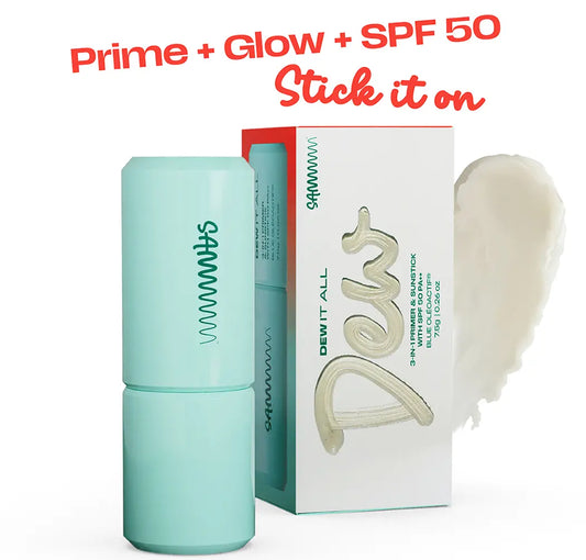 DEW IT ALL: 3-in-1 Primer & Sunstick with SPF 50 PA ++
