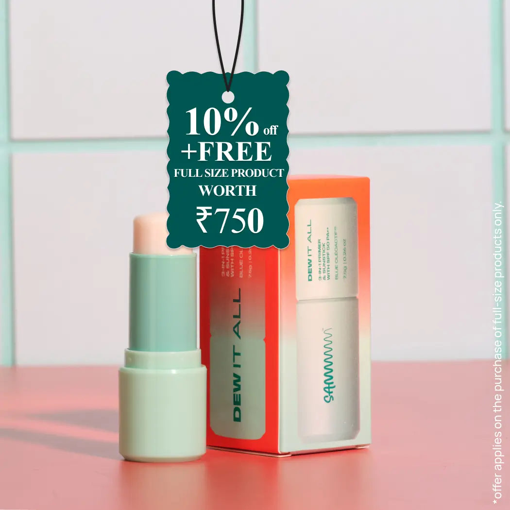 DEW IT ALL: 3-in-1 Primer & Sunstick with SPF 50 PA ++