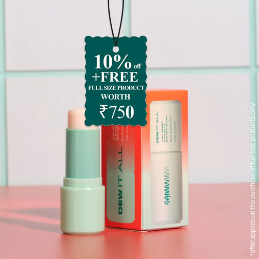 DEW IT ALL: 3-in-1 Primer & Sunstick with SPF 50 PA ++